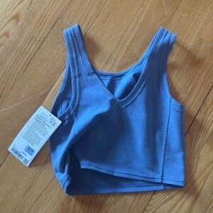 LULULEMON RIBBED SOFTSTREME CROPPED TANK